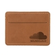 aerial view a tan slater single pocket wallet, image 1 of 2
