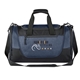aerial view a heather-navy-blue austin nylon collection duffel bag, image 1 of 5