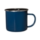 aerial view a blue 17 oz retro campfire mug, image 1 of 2