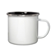 aerial view a white 17 oz retro campfire mug, image 1 of 2