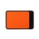 aerial view a orange ul heathered high density volt power bank, image 1 of 2