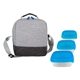 aerial view a blue bag & blue container bay handy portion control lunch kit, image 1 of 2