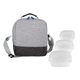 a blue bag & clear container bay handy portion control lunch kit