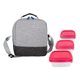 a blue bag & red container bay handy portion control lunch kit