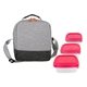 a orange bag & red container bay handy portion control lunch kit