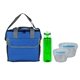 a blue bag & blue container & green bottle ridge nesting infuser set