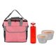 a red bag & orange container & red bottle ridge nesting infuser set