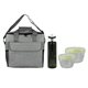 a gray bag & green container & smoke bottle ridge nesting infuser set