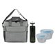 a gray bag & blue container & smoke bottle ridge nesting infuser set