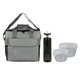 aerial view a gray bag & white container & smoke bottle ridge nesting infuser set, image 1 of 2