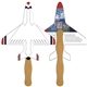 a white airplane fast hand fan (2 sides) - paper products