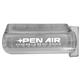aerial view a clear ez - squeeze toothpaste dispenser, image 1 of 2