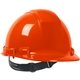 a orange whistler(tm) pin lock hi - vis hard hat