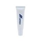 aerial view a white 10g vanilla scented lip balm tube, image 1 of 2
