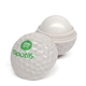 aerial view a white 15g golf ball lip balm, image 1 of 4