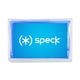 aerial view a royal blue colored microfiber in pvc pouch, image 1 of 2