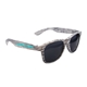 aerial view a white wood tone white wood tone miami sunglasses, image 1 of 2