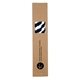 aerial view a white stripes with black 10 pack biodegradable paper straws in paper box (0.8 cm diameter), image 1 of 3