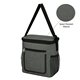 aerial view a gray with black slade cooler lunch bag, image 2 of 5