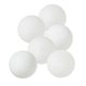 aerial view a white promotional 40mm white ping pong ball, image 1 of 4