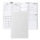 aerial view a white 5 x 8 calendar, image 1 of 2