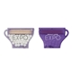 a frost with trans. purple coffee cup mints picks
