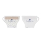 aerial view a frost with solid white coffee cup mints picks, image 1 of 3