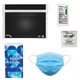 aerial view a black cold flu safety and wellness kit, image 1 of 2