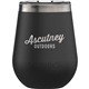 aerial view a silver panther black otterbox(r) elevation 10 oz wine tumbler, image 1 of 2