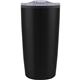 aerial view a black odin light 16 oz tumbler stainless outer / p.p. inner, image 1 of 2