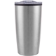 aerial view a silver odin light 16 oz tumbler stainless outer / p.p. inner, image 1 of 2