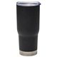 a matte black 22 oz stainless steel, double walled, vacuum insulated with copper lining pro travel tumbler