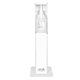 aerial view a white touch - free pedal hand sanitizing station, image 1 of 5