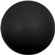 a black foam stress reliever balls