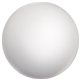 a white foam stress reliever balls