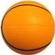 aerial view a basketball foam stress reliever basketball, image 1 of 4