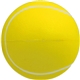 aerial view a tennis promotional custom foam stress relievers - tennis ball, image 1 of 2