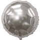a silver 17 round helium saver xtralife(r) foil balloons