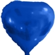 a blue 17 heart helium saver xtralife(r) foil balloons