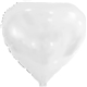 a white 17 heart helium saver xtralife(r) foil balloons