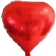 a red 17 heart helium saver xtralife(r) foil balloons