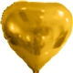 a gold 17 heart helium saver xtralife(r) foil balloons