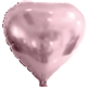 a pastel pink 17 heart helium saver xtralife(r) foil balloons