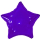 a purple 17 star helium saver xtralife(r) foil balloons