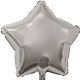 a silver 17 star helium saver xtralife(r) foil balloons