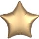 a gold sateen 17 star helium saver xtralife(r) foil balloons