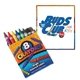 aerial view a as shown bright assorted colored crayons - 8pk, image 1 of 2