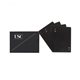 a black areaware black minim regulation playing cards, pvc with geometric symbols, minimal design