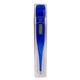 aerial view a translucent blue in a clear case digital thermometer, image 1 of 3