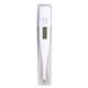 aerial view a solid white in a clear case digital thermometer, image 1 of 3
